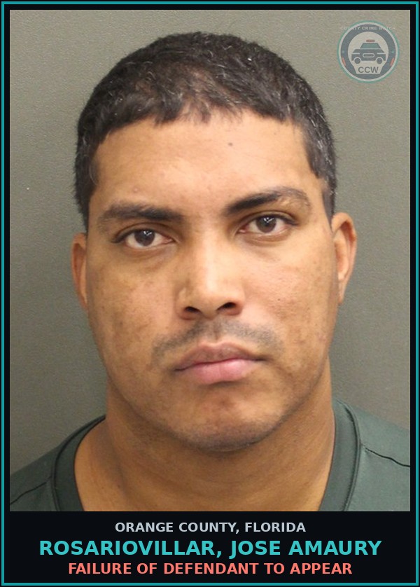Booking mugshot of ROSARIOVILLAR, JOSE AMAURY in Orange County