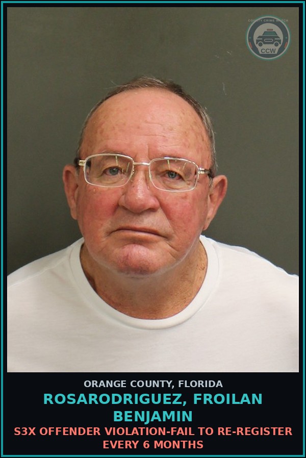 Booking mugshot of ROSARODRIGUEZ, FROILAN BENJAMIN in Orange County