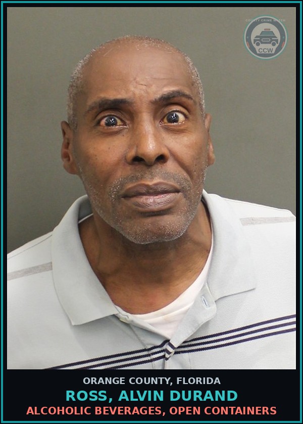 Booking mugshot of ROSS, ALVIN DURAND in Orange County