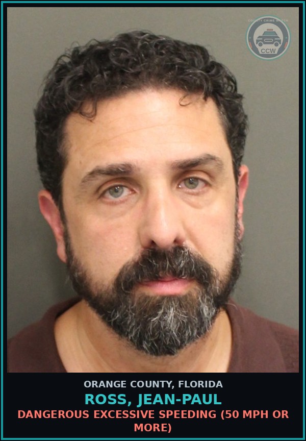 Booking mugshot of ROSS, JEAN-PAUL in Orange County