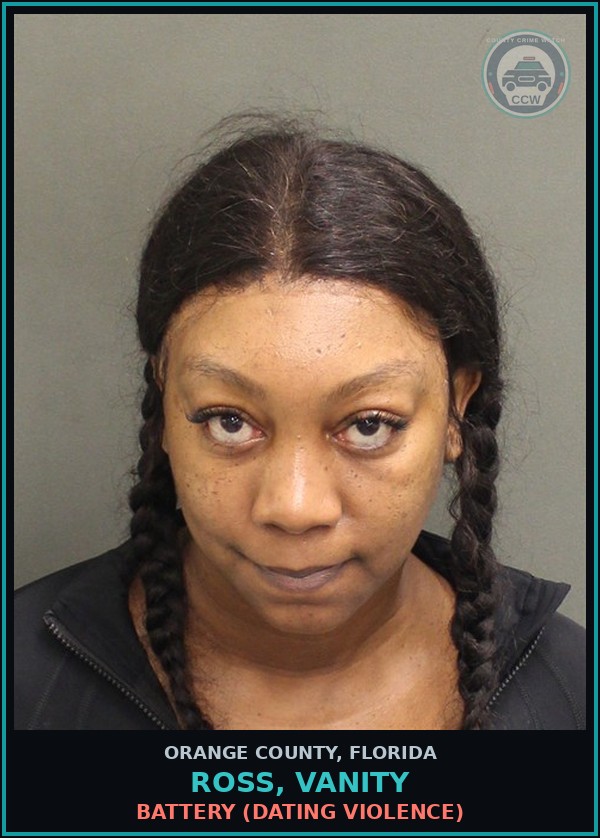 Booking mugshot of ROSS, VANITY in Orange County