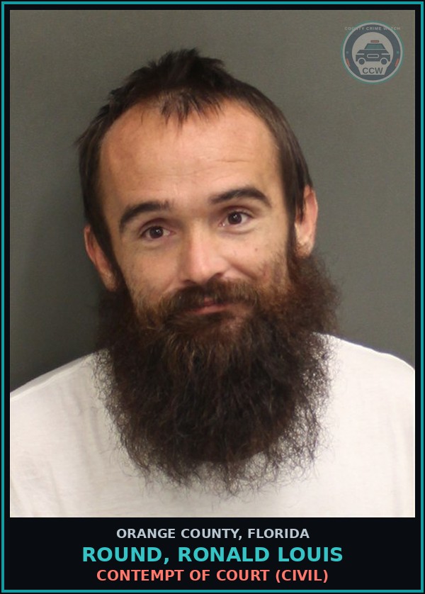 Booking mugshot of ROUND, RONALD LOUIS in Orange County