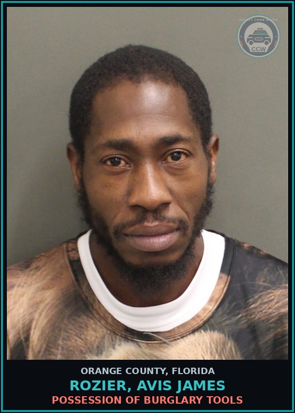 Booking mugshot of ROZIER, AVIS JAMES in Orange County