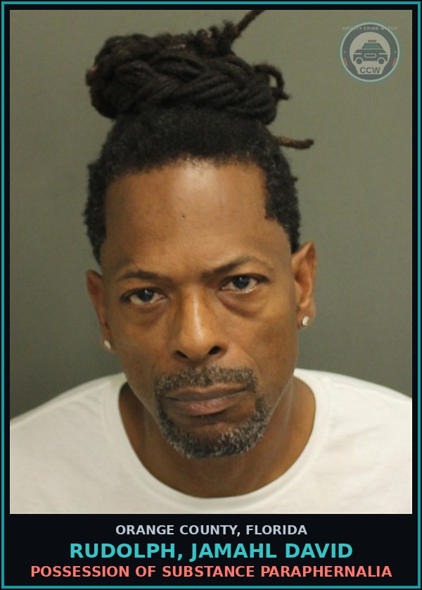 Booking mugshot of RUDOLPH, JAMAHL DAVID in Orange County