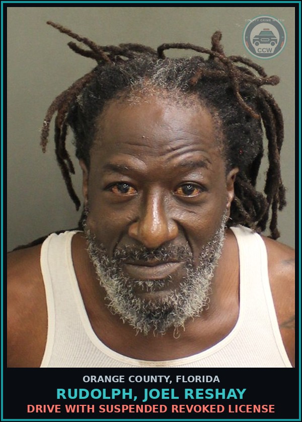 Booking mugshot of RUDOLPH, JOEL RESHAY in Orange County