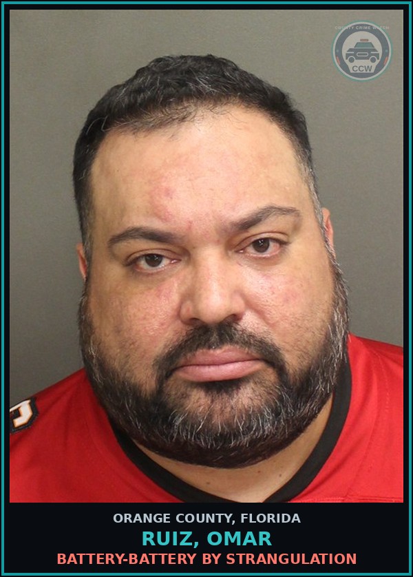 Booking mugshot of RUIZ, OMAR in Orange County