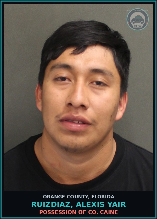 Booking mugshot of RUIZDIAZ, ALEXIS YAIR in Orange County