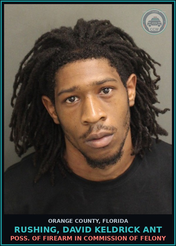 Booking mugshot of RUSHING, DAVID KELDRICK ANT in Orange County