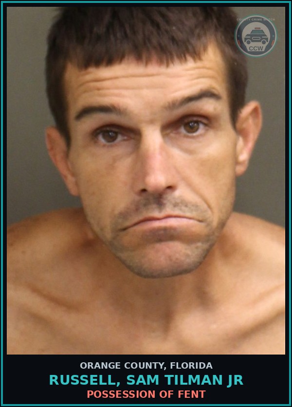 Booking mugshot of RUSSELL, SAM TILMAN JR in Orange County