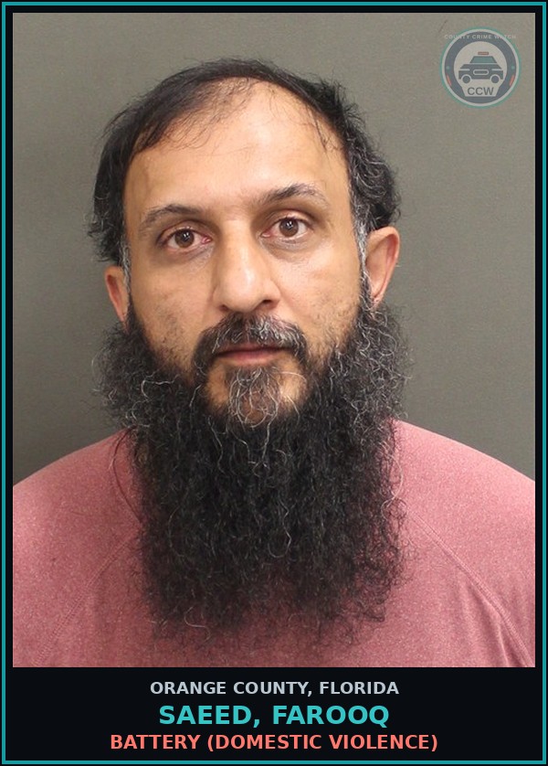 Booking mugshot of SAEED, FAROOQ in Orange County