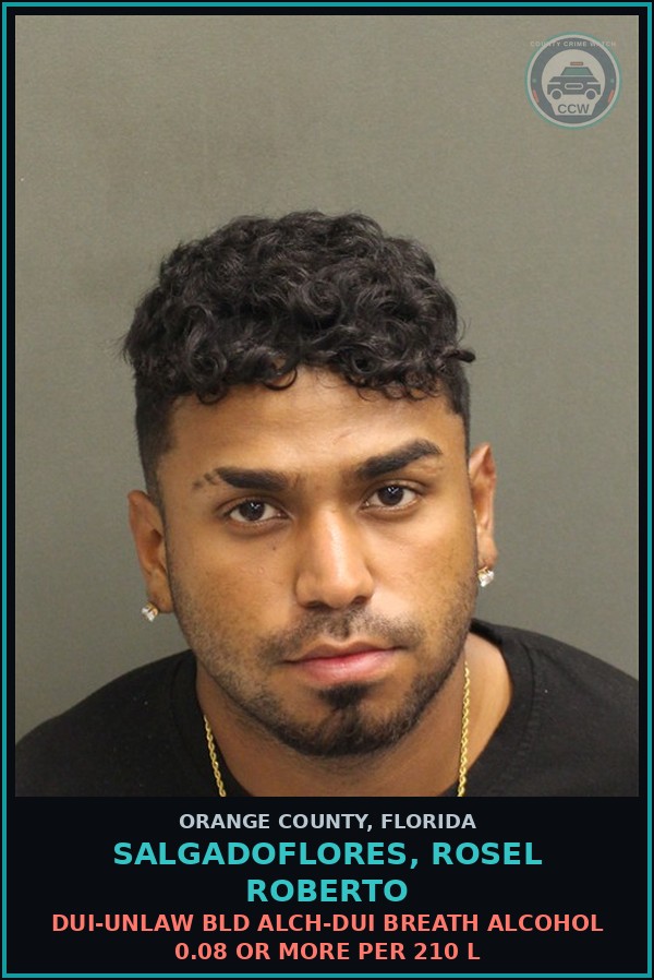 Booking mugshot of SALGADOFLORES, ROSEL ROBERTO in Orange County