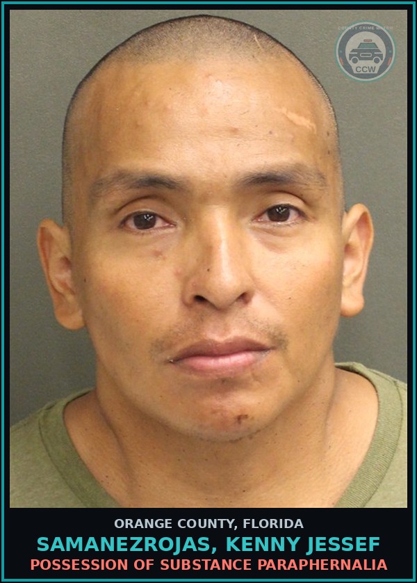 Booking mugshot of SAMANEZROJAS, KENNY JESSEF in Orange County
