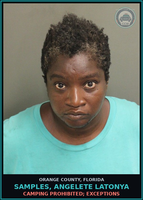Booking mugshot of SAMPLES, ANGELETE LATONYA in Orange County