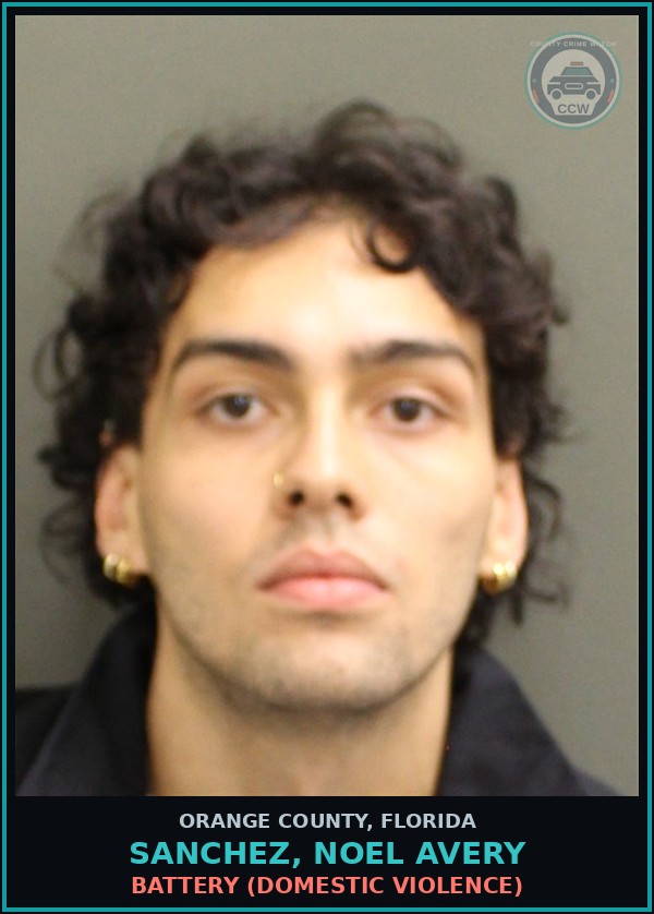 Booking mugshot of SANCHEZ, NOEL AVERY in Orange County