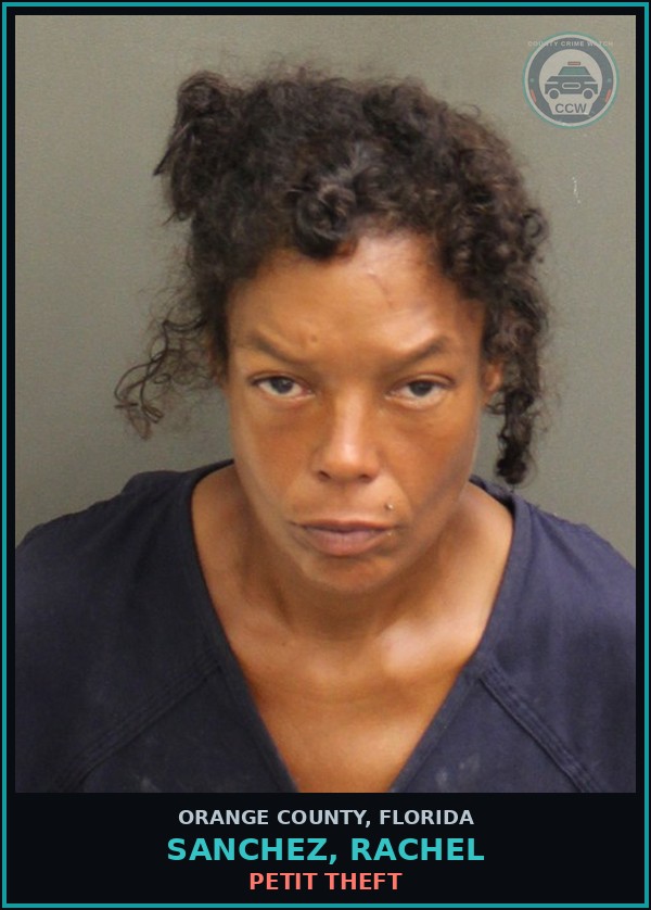 Booking mugshot of SANCHEZ, RACHEL in Orange County