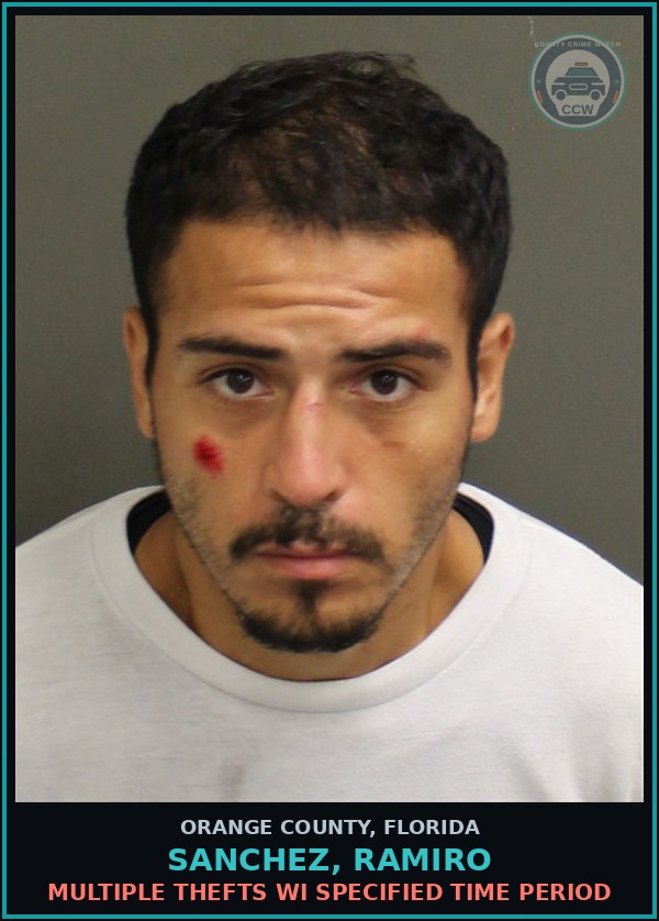 Booking mugshot of SANCHEZ, RAMIRO in Orange County
