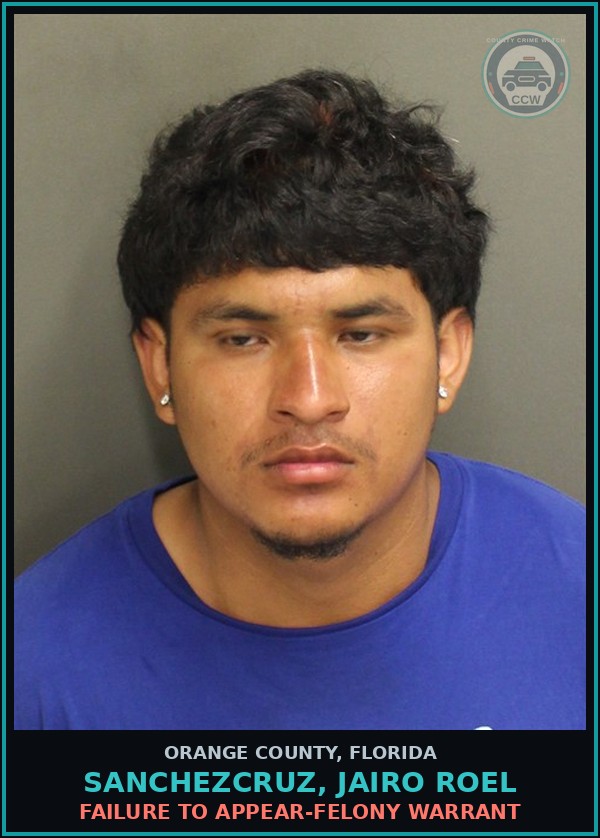 Booking mugshot of SANCHEZCRUZ, JAIRO ROEL in Orange County