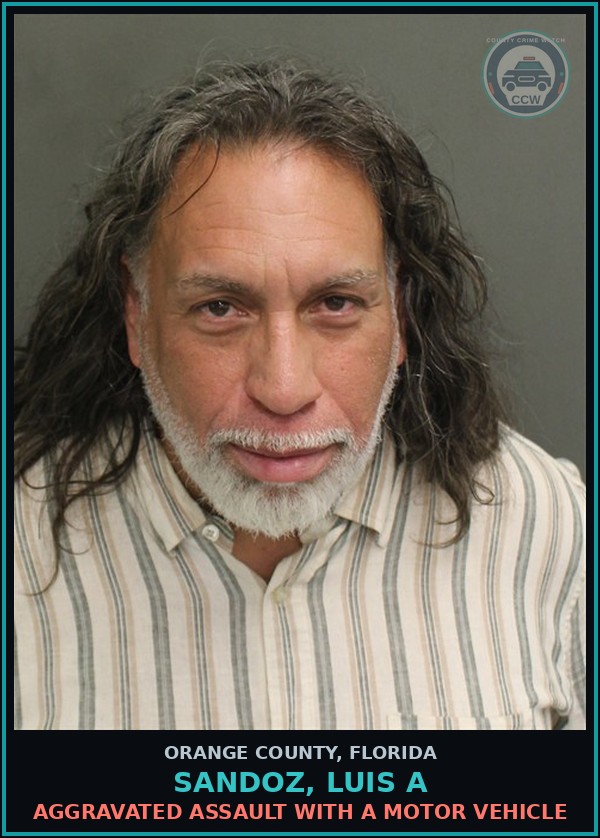 Booking mugshot of SANDOZ, LUIS A in Orange County