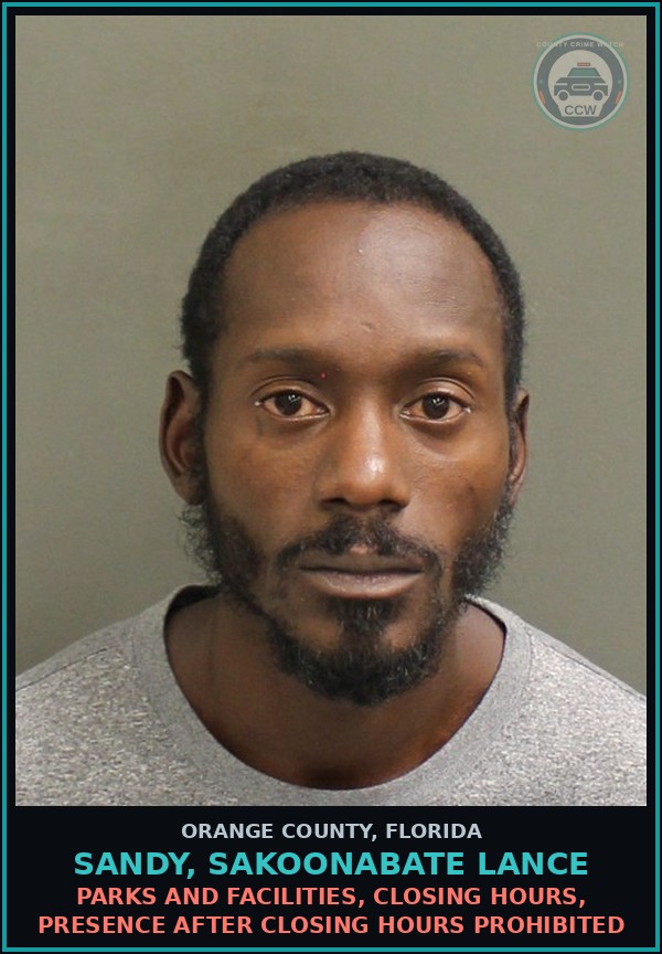 Booking mugshot of SANDY, SAKOONABATE LANCE in Orange County