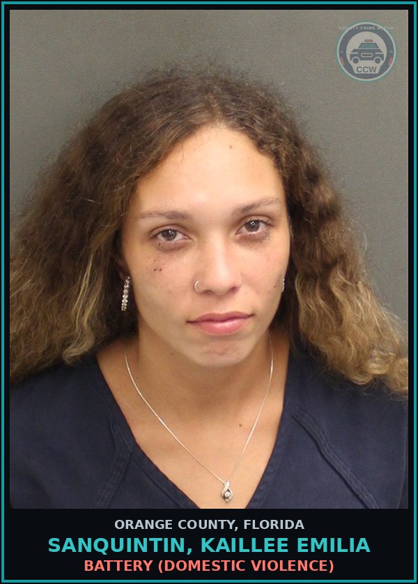 Booking mugshot of SANQUINTIN, KAILLEE EMILIA in Orange County