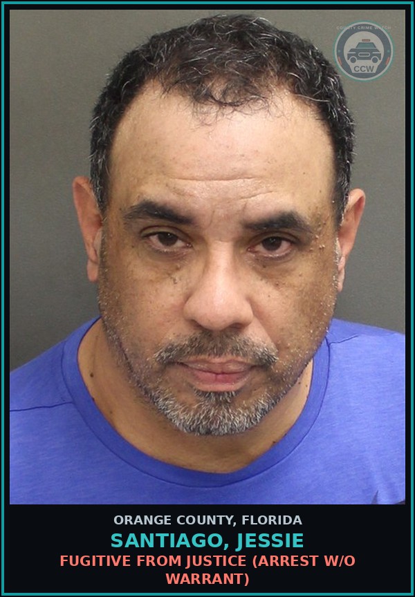 Booking mugshot of SANTIAGO, JESSIE in Orange County