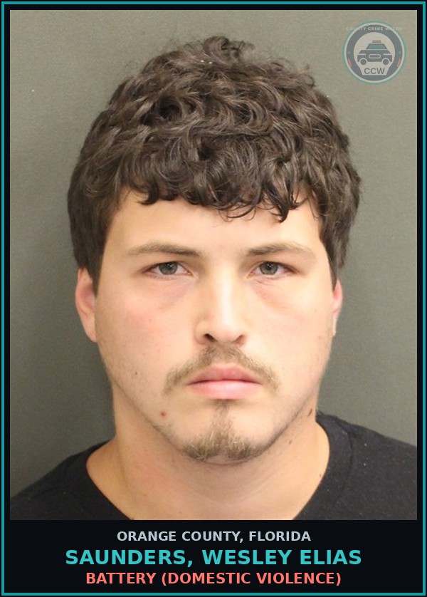 Booking mugshot of SAUNDERS, WESLEY ELIAS in Orange County