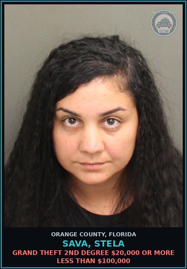 Booking mugshot of SAVA, STELA in Orange County