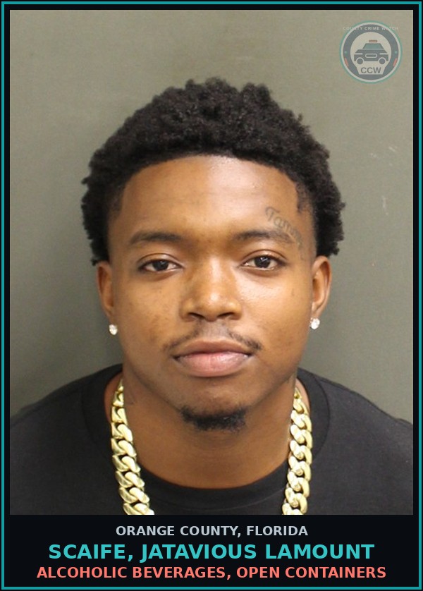 Booking mugshot of SCAIFE, JATAVIOUS LAMOUNT in Orange County