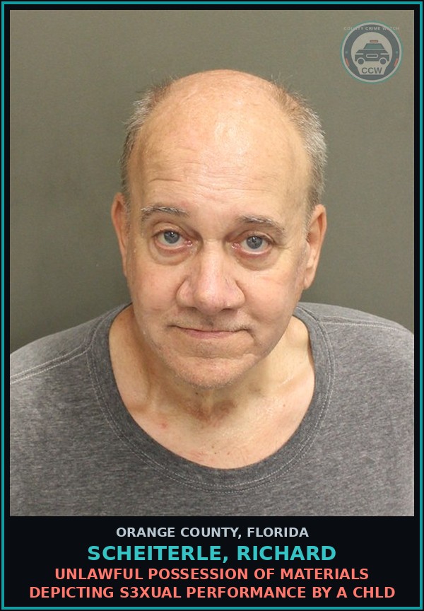 Booking mugshot of SCHEITERLE, RICHARD in Orange County