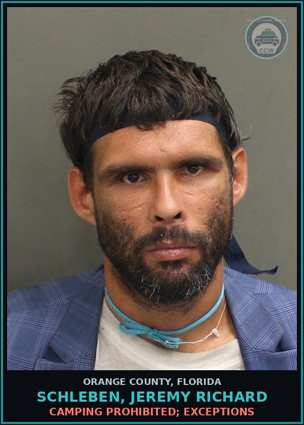 Booking mugshot of SCHLEBEN, JEREMY RICHARD in Orange County