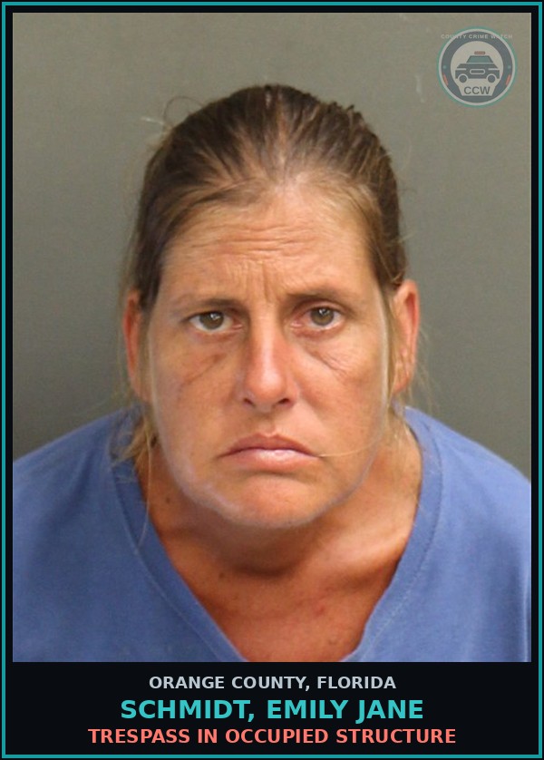 Booking mugshot of SCHMIDT, EMILY JANE in Orange County