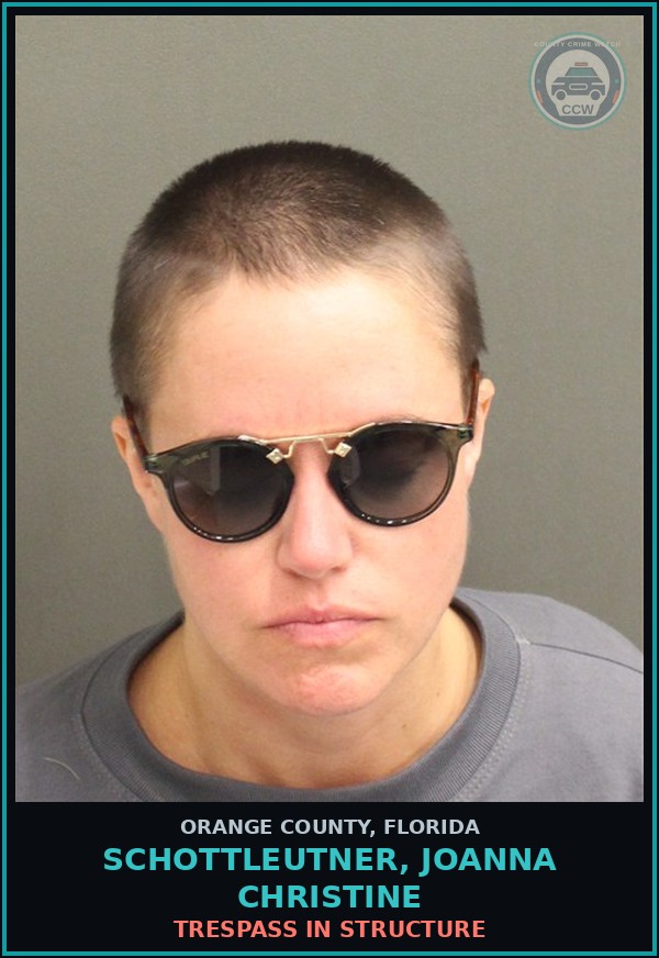 Booking mugshot of SCHOTTLEUTNER, JOANNA CHRISTINE in Orange County