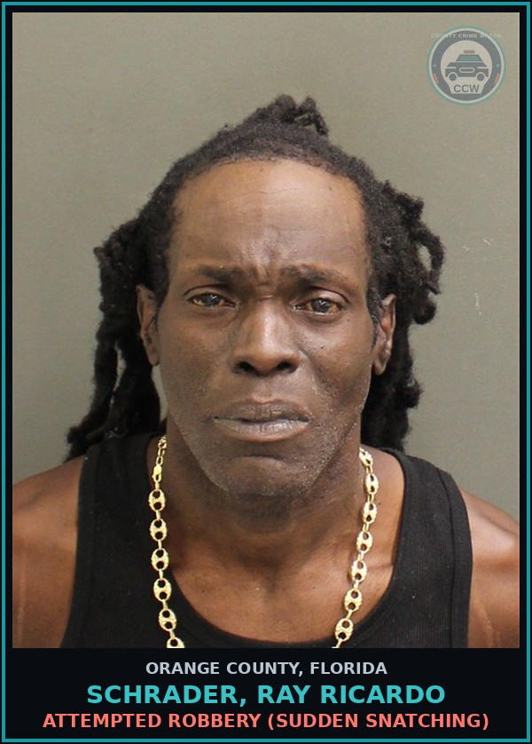 Booking mugshot of SCHRADER, RAY RICARDO in Orange County