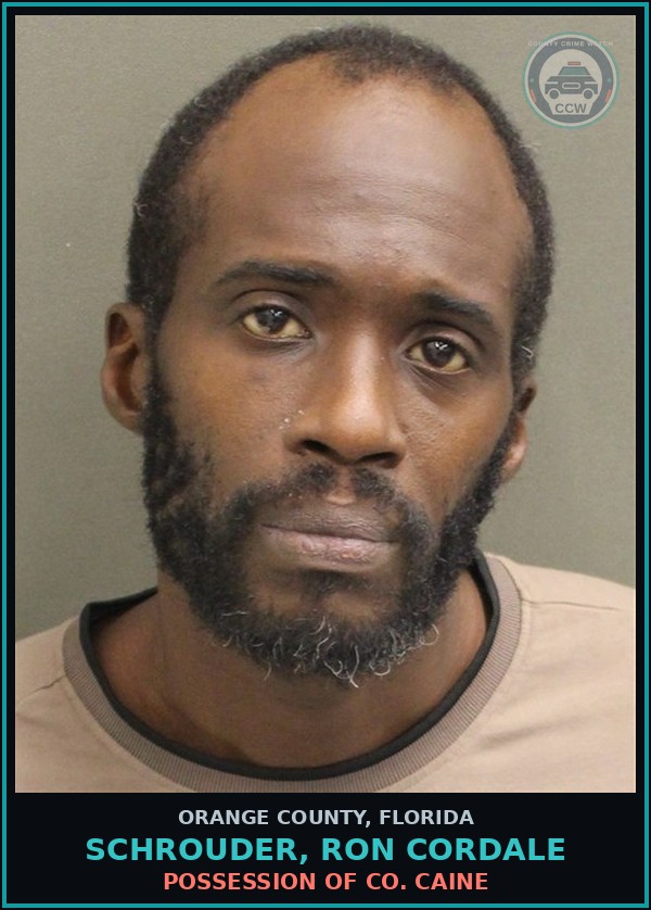 Booking mugshot of SCHROUDER, RON CORDALE in Orange County