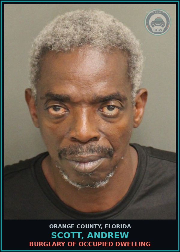 Booking mugshot of SCOTT, ANDREW in Orange County