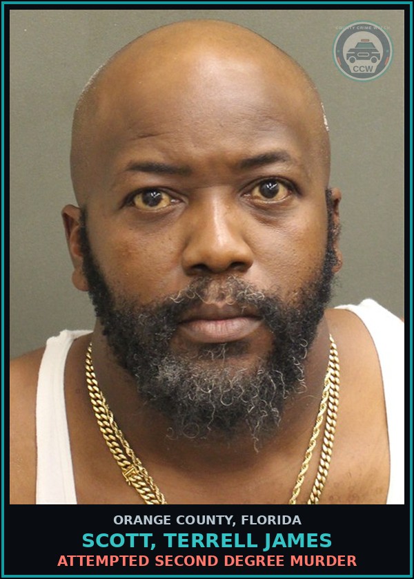 Booking mugshot of SCOTT, TERRELL JAMES in Orange County