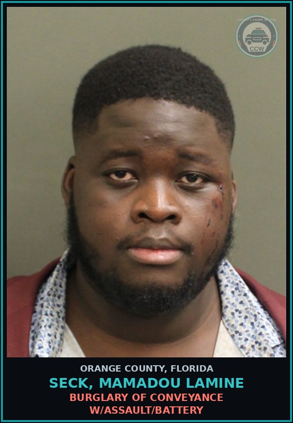 Booking mugshot of SECK, MAMADOU LAMINE in Orange County