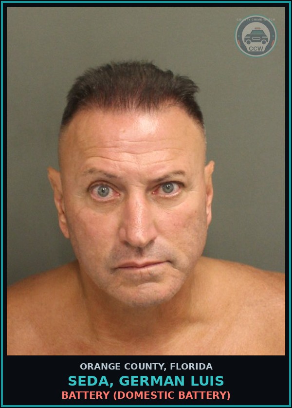 Booking mugshot of SEDA, GERMAN LUIS in Orange County