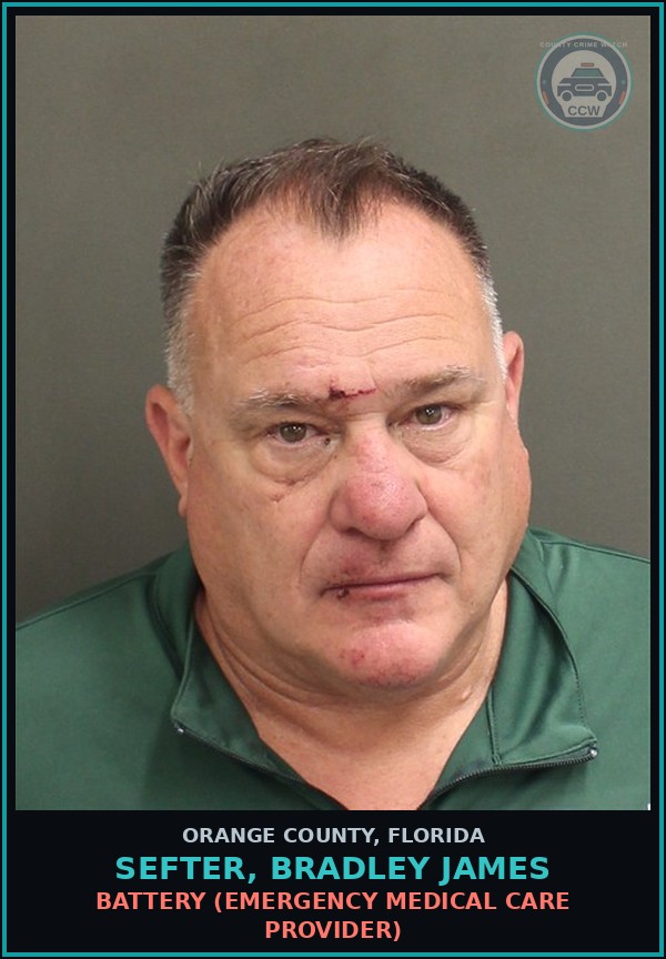 Booking mugshot of SEFTER, BRADLEY JAMES in Orange County