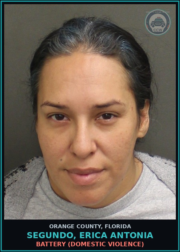 Booking mugshot of SEGUNDO, ERICA ANTONIA in Orange County