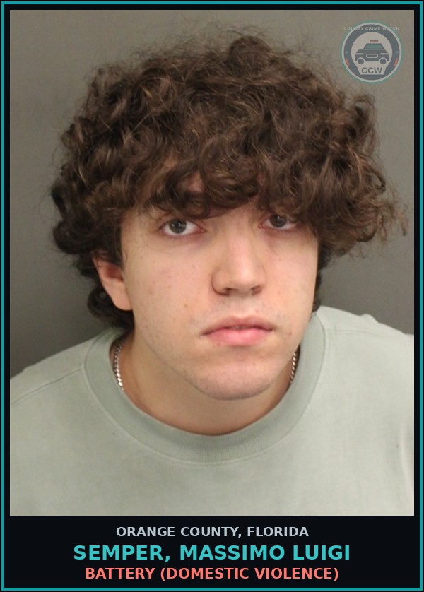 Booking mugshot of SEMPER, MASSIMO LUIGI in Orange County