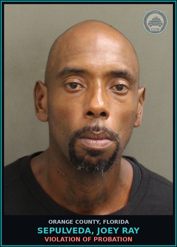 Booking mugshot of SEPULVEDA, JOEY RAY in Orange County