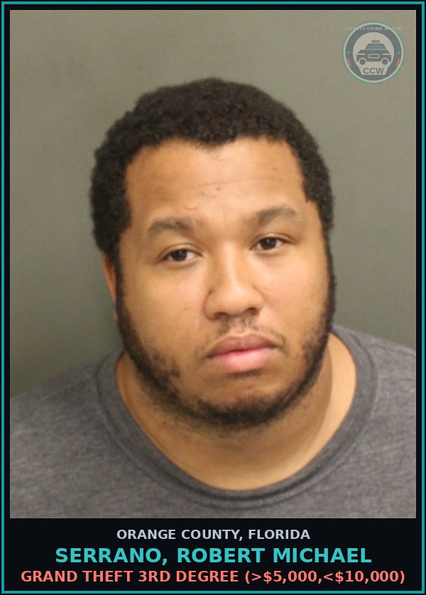 Booking mugshot of SERRANO, ROBERT MICHAEL in Orange County