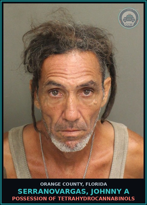 Booking mugshot of SERRANOVARGAS, JOHNNY A in Orange County
