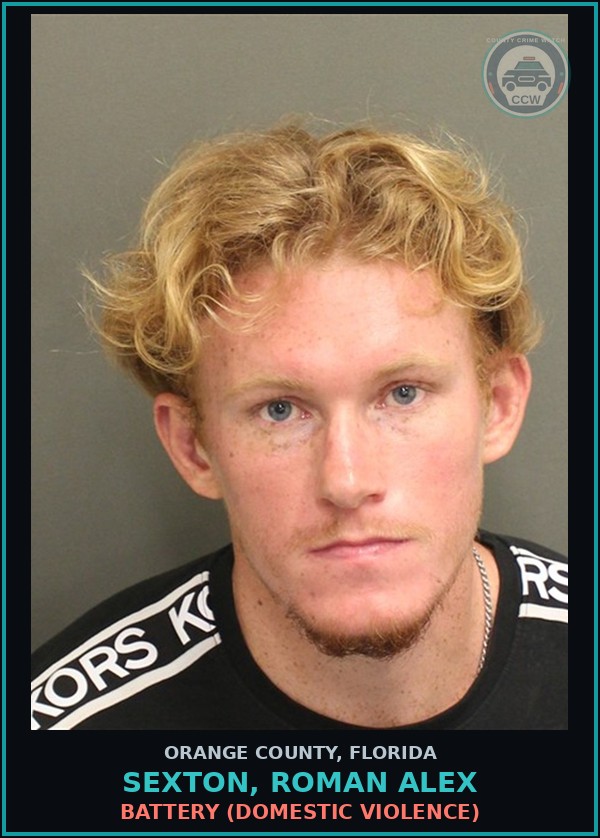 Booking mugshot of SEXTON, ROMAN ALEX in Orange County