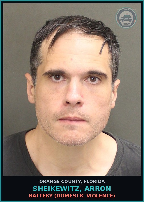 Booking mugshot of SHEIKEWITZ, ARRON in Orange County