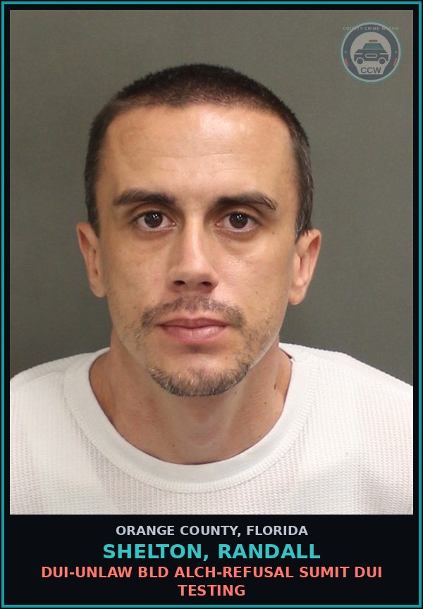 Booking mugshot of SHELTON, RANDALL in Orange County