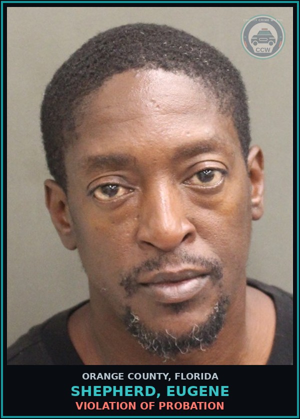 Booking mugshot of SHEPHERD, EUGENE in Orange County
