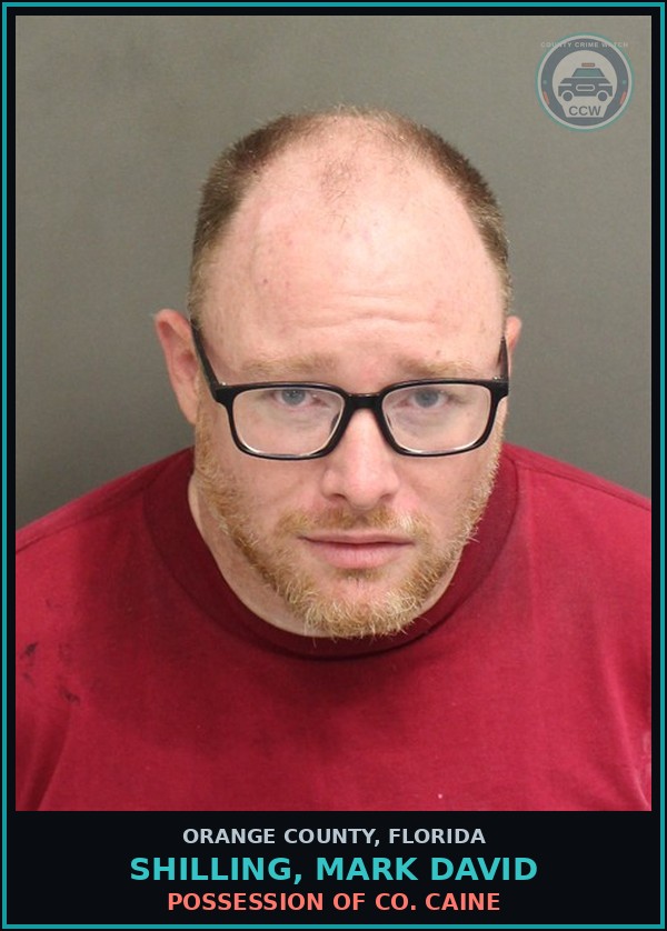 Booking mugshot of SHILLING, MARK DAVID in Orange County