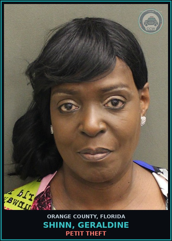 Booking mugshot of SHINN, GERALDINE in Orange County